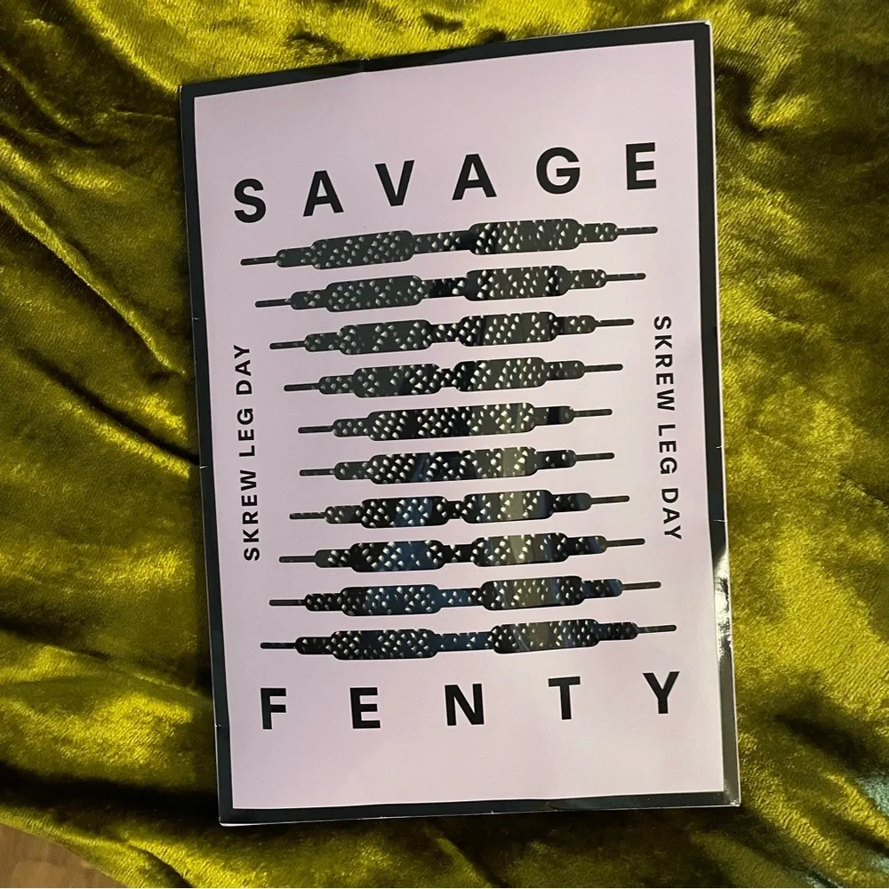 Savage X Fenty 2X 3X Wild Card Animal Print Full Suspender Garter Tights NEW